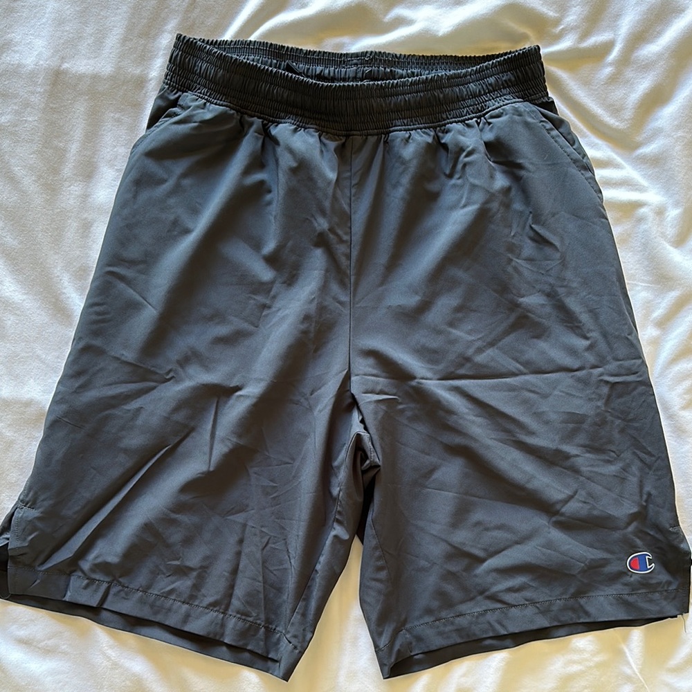 Champion Gray Athletic Shorts Lightweight Performance